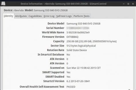 linux test hard drive health